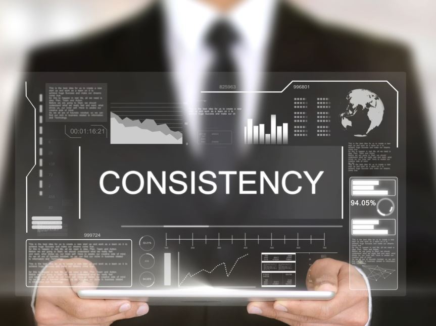 Consistency is essential in content marketing.